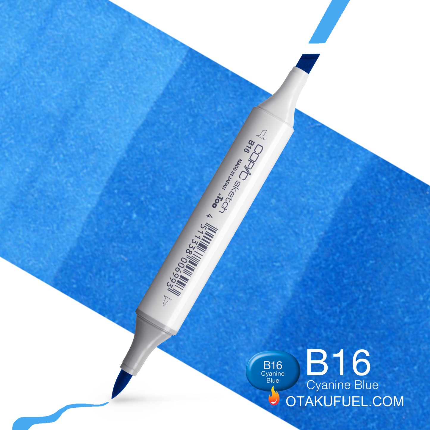 Copic Sketch B16 Cyanine Blue Marker <inline style="float: right; margin-right: 10px; background-color: rgb(27, 189, 235);">&nbsp;&nbsp;&nbsp;&nbsp;&nbsp;&nbsp; </inline>