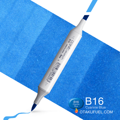 Copic Sketch B16 Cyanine Blue Marker <inline style="float: right; margin-right: 10px; background-color: rgb(27, 189, 235);">&nbsp;&nbsp;&nbsp;&nbsp;&nbsp;&nbsp; </inline>