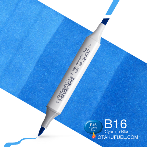 Copic Sketch B16 Cyanine Blue Marker <inline style="float: right; margin-right: 10px; background-color: rgb(27, 189, 235);">&nbsp;&nbsp;&nbsp;&nbsp;&nbsp;&nbsp; </inline>