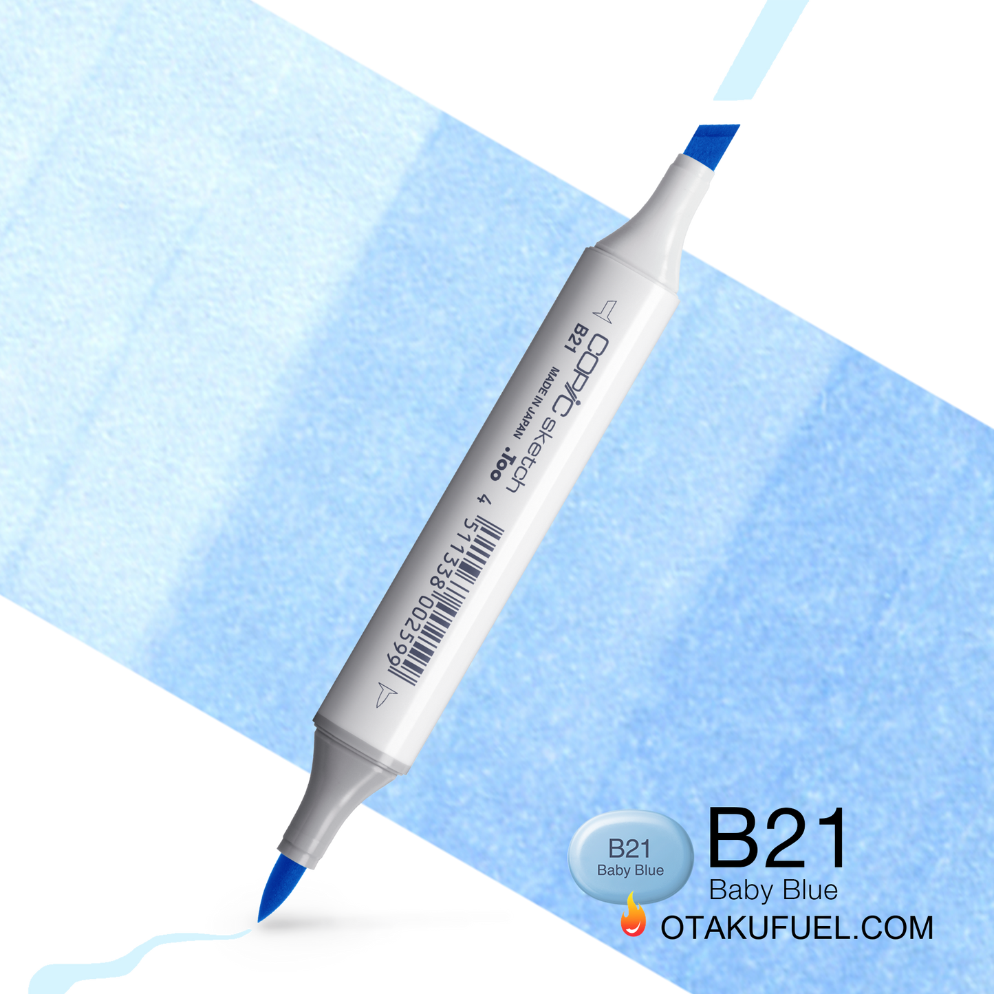 Copic Sketch B21 Baby Blue Marker <inline style="float: right; margin-right: 10px; background-color: rgb(220, 237, 247);">&nbsp;&nbsp;&nbsp;&nbsp;&nbsp;&nbsp; </inline>