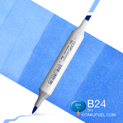 Copic Sketch B24 Sky Marker B24-S <inline style="float: right; margin-right: 10px; background-color: rgb(137, 205, 240);">&nbsp;&nbsp;&nbsp;&nbsp;&nbsp;&nbsp; </inline>