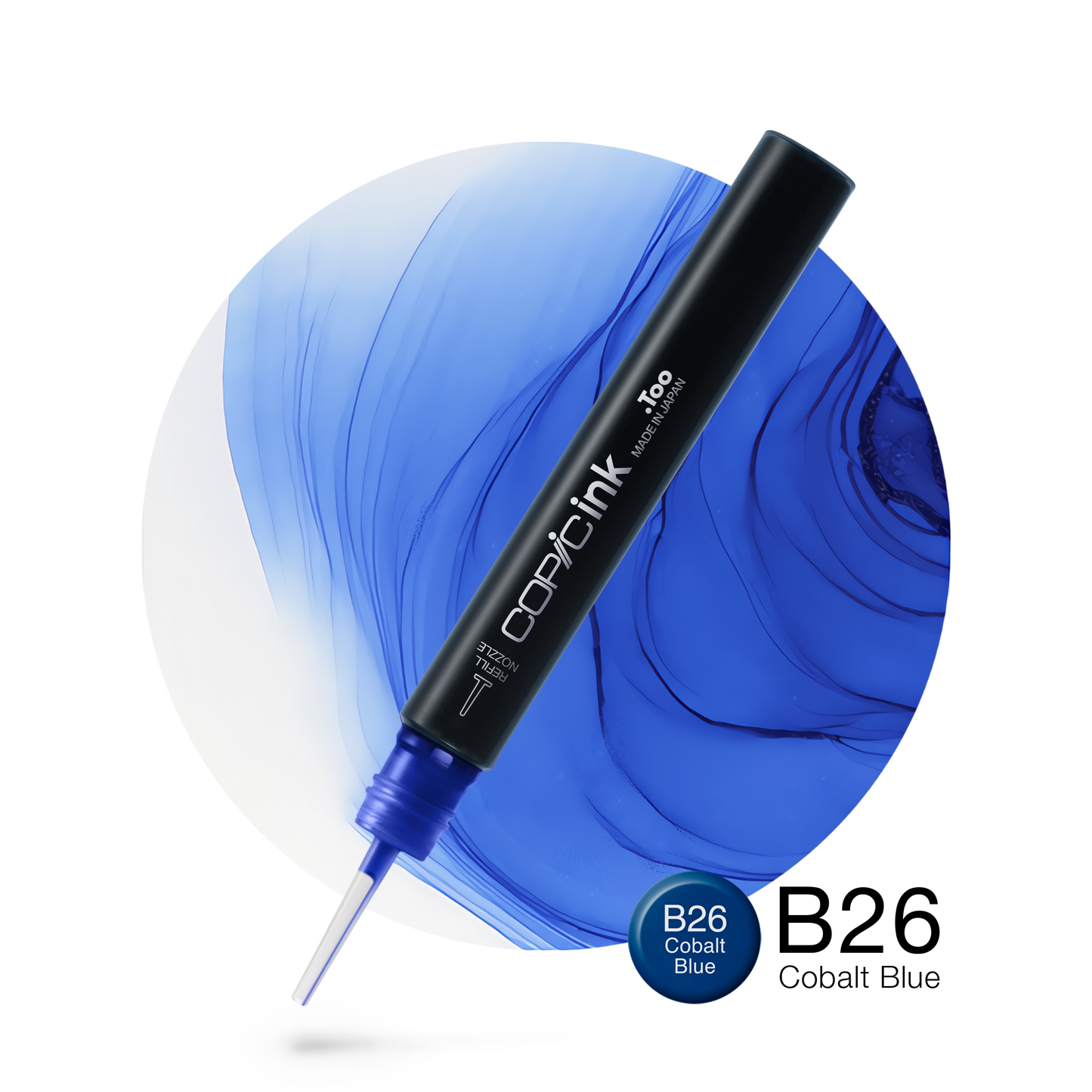 Copic Ink Refill B26 Cobalt Blue <inline style="float: right; margin-right: 10px; background-color: rgb(104, 178, 227);">&nbsp;&nbsp;&nbsp;&nbsp;&nbsp;&nbsp; </inline>