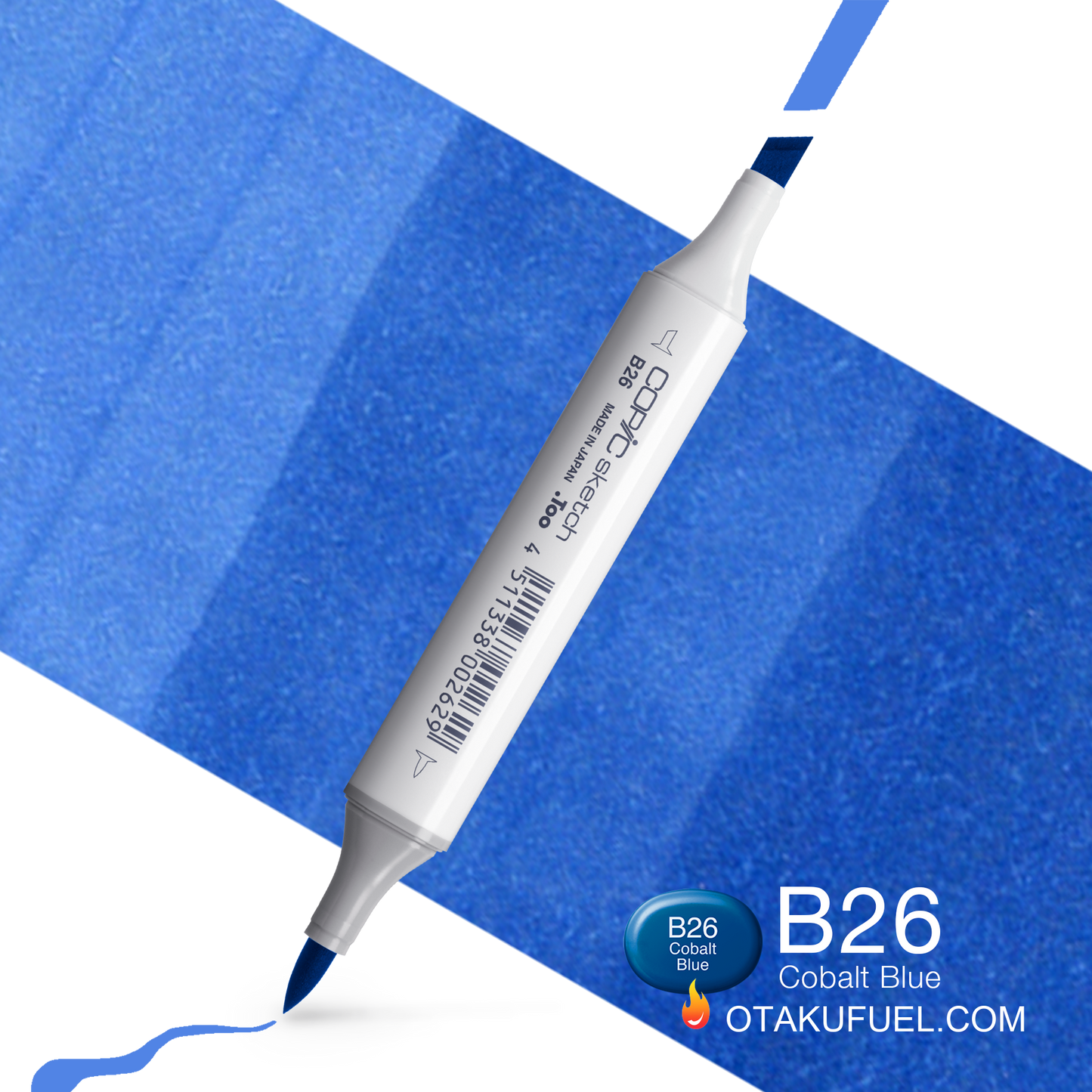 Copic Sketch B26 Cobalt Blue Marker <inline style="float: right; margin-right: 10px; background-color: rgb(104, 178, 227);">&nbsp;&nbsp;&nbsp;&nbsp;&nbsp;&nbsp; </inline>
