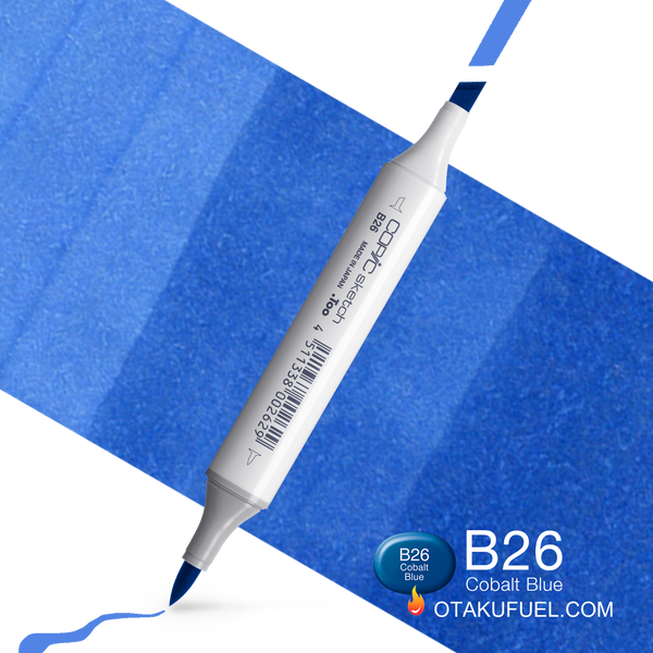 Copic Sketch B26 Cobalt Blue Marker <inline style="float: right; margin-right: 10px; background-color: rgb(104, 178, 227);">&nbsp;&nbsp;&nbsp;&nbsp;&nbsp;&nbsp; </inline>