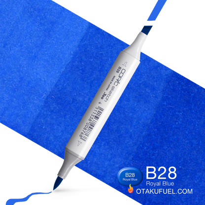 Copic Sketch B28 Royal Blue Marker <inline style="float: right; margin-right: 10px; background-color: rgb(27, 109, 183);">&nbsp;&nbsp;&nbsp;&nbsp;&nbsp;&nbsp; </inline>