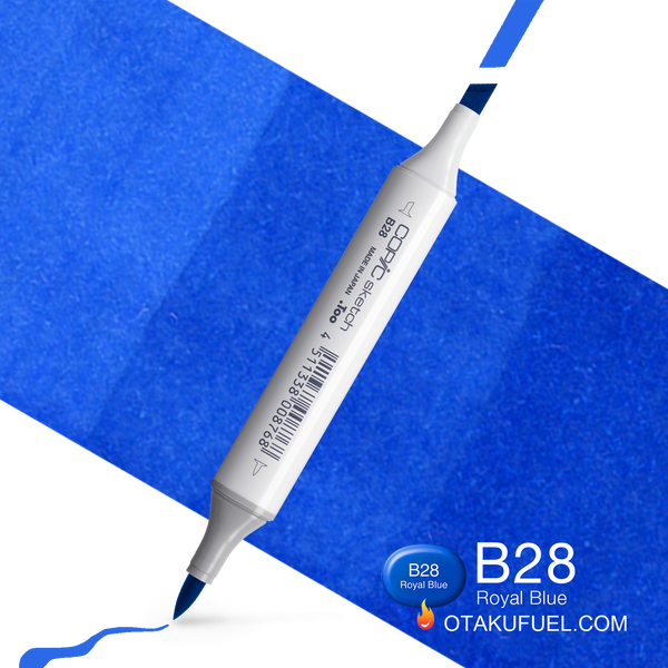 Copic Sketch B28 Royal Blue Marker <inline style="float: right; margin-right: 10px; background-color: rgb(27, 109, 183);">&nbsp;&nbsp;&nbsp;&nbsp;&nbsp;&nbsp; </inline>