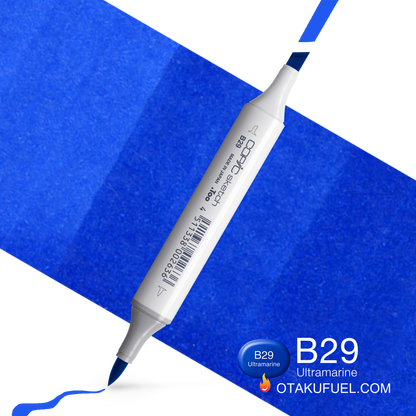 Copic Sketch B29 Ultramarine Marker <inline style="float: right; margin-right: 10px; background-color: rgb(8, 119, 190);">&nbsp;&nbsp;&nbsp;&nbsp;&nbsp;&nbsp; </inline>
