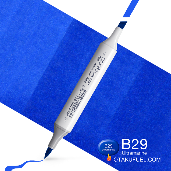 Copic Sketch B29 Ultramarine Marker <inline style="float: right; margin-right: 10px; background-color: rgb(8, 119, 190);">&nbsp;&nbsp;&nbsp;&nbsp;&nbsp;&nbsp; </inline>