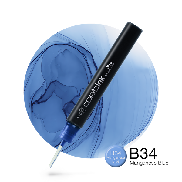 Copic Ink Refill B34 Manganese Blue <inline style="float: right; margin-right: 10px; background-color: rgb(130, 193, 234);">&nbsp;&nbsp;&nbsp;&nbsp;&nbsp;&nbsp; </inline>