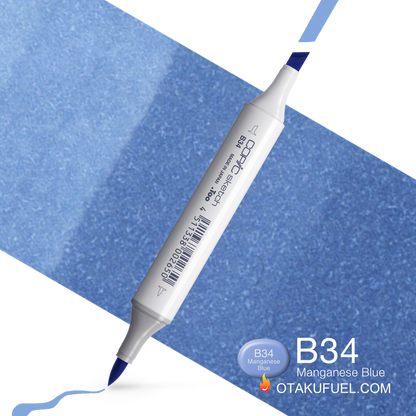 Copic Sketch B34 Manganese Blue Marker <inline style="float: right; margin-right: 10px; background-color: rgb(130, 193, 234);">&nbsp;&nbsp;&nbsp;&nbsp;&nbsp;&nbsp; </inline>