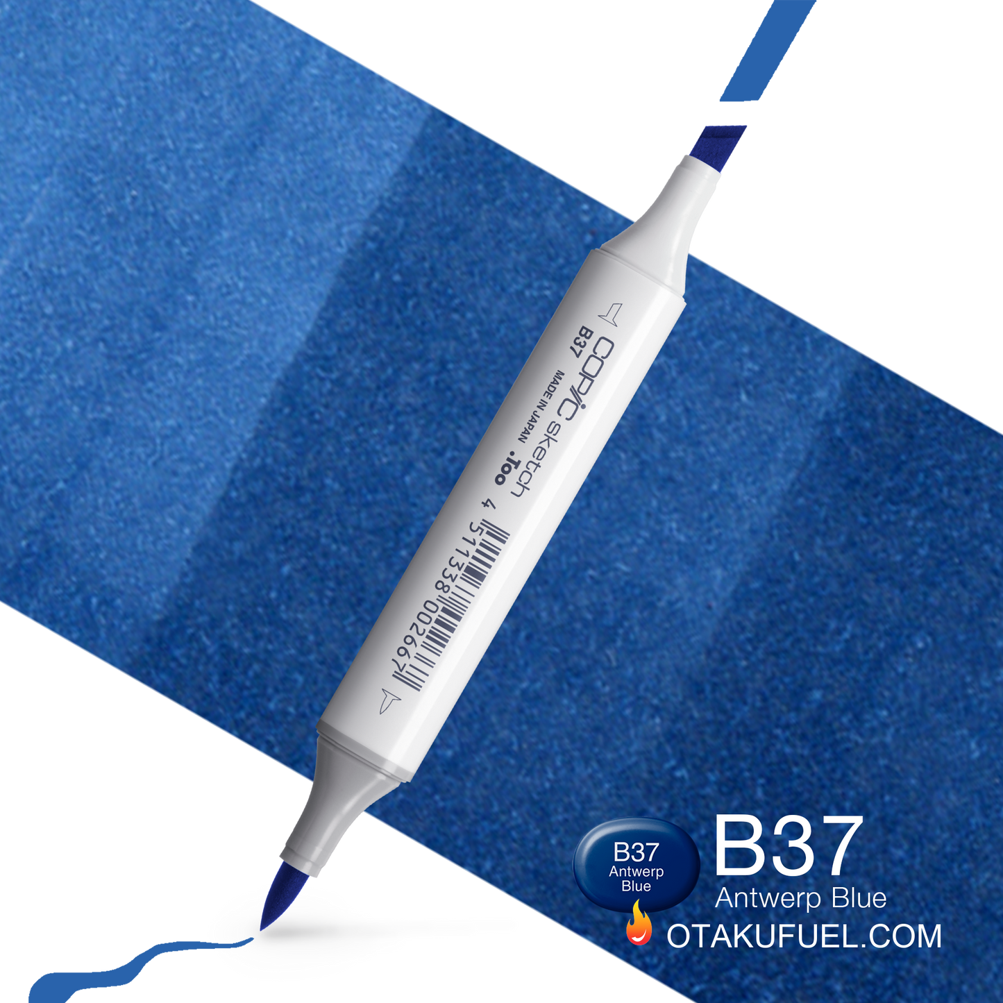 Copic Sketch B37 Antwerp Blue Marker <inline style="float: right; margin-right: 10px; background-color: rgb(21, 113, 164);">&nbsp;&nbsp;&nbsp;&nbsp;&nbsp;&nbsp; </inline>