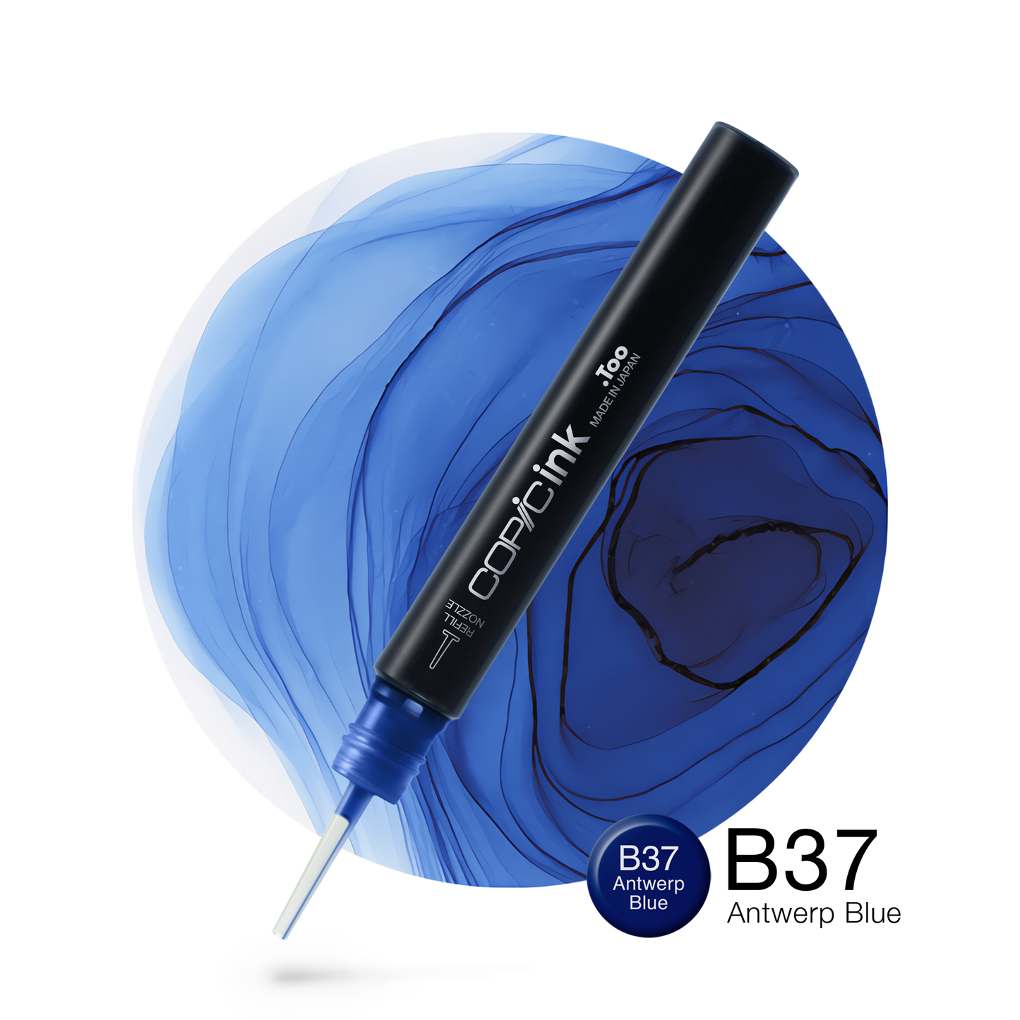 Copic Ink Refill B37 Antwerp Blue <inline style="float: right; margin-right: 10px; background-color: rgb(21, 113, 164);">&nbsp;&nbsp;&nbsp;&nbsp;&nbsp;&nbsp; </inline>