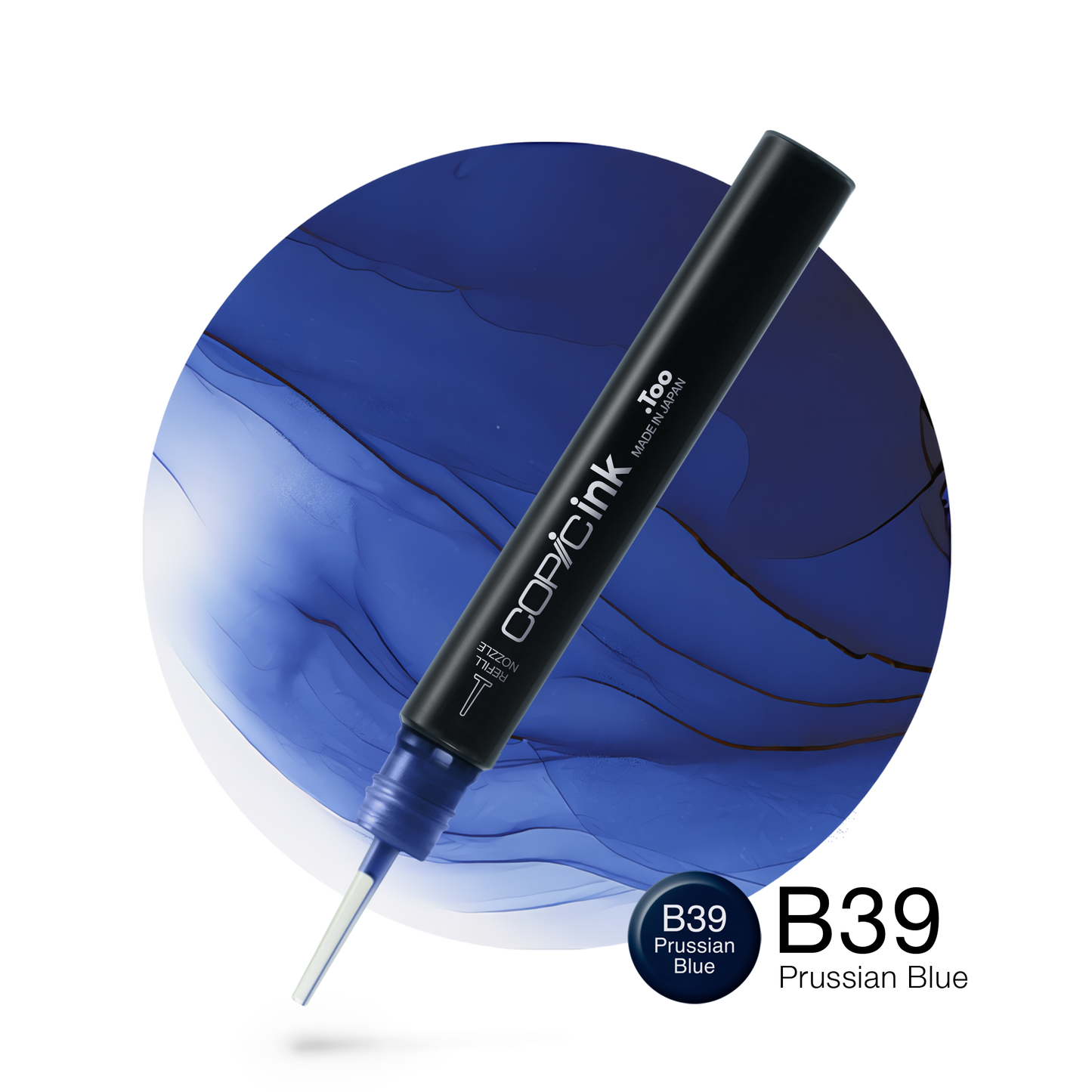 Copic Ink Refill B39 Prussian Blue <inline style="float: right; margin-right: 10px; background-color: rgb(43, 100, 171);">&nbsp;&nbsp;&nbsp;&nbsp;&nbsp;&nbsp; </inline>