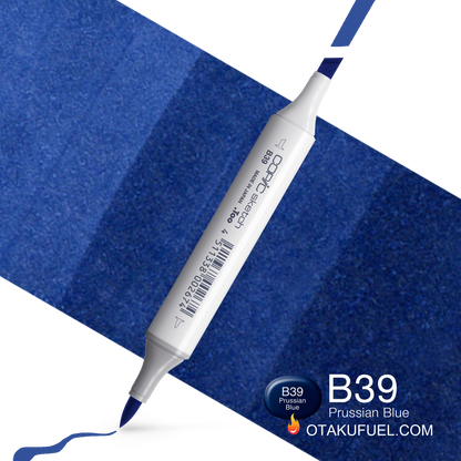 Copic Sketch B39 Prussian Blue Marker <inline style="float: right; margin-right: 10px; background-color: rgb(43, 100, 171);">&nbsp;&nbsp;&nbsp;&nbsp;&nbsp;&nbsp; </inline>