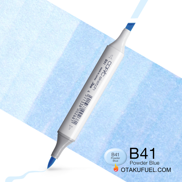 Copic Sketch B41 Powder Blue Marker <inline style="float: right; margin-right: 10px; background-color: rgb(225, 237, 249);">&nbsp;&nbsp;&nbsp;&nbsp;&nbsp;&nbsp; </inline>