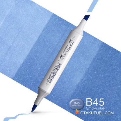 Copic Sketch B45 Smoky Blue Marker <inline style="float: right; margin-right: 10px; background-color: rgb(225, 237, 249);">&nbsp;&nbsp;&nbsp;&nbsp;&nbsp;&nbsp; </inline>