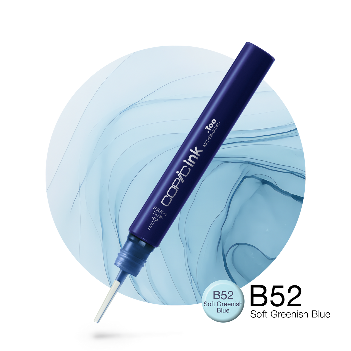 Copic Ink Refill B52 Soft Greenish Blue <inline style="float: right; margin-right: 10px; background-color: rgb(172, 203, 221);">&nbsp;&nbsp;&nbsp;&nbsp;&nbsp;&nbsp; </inline>