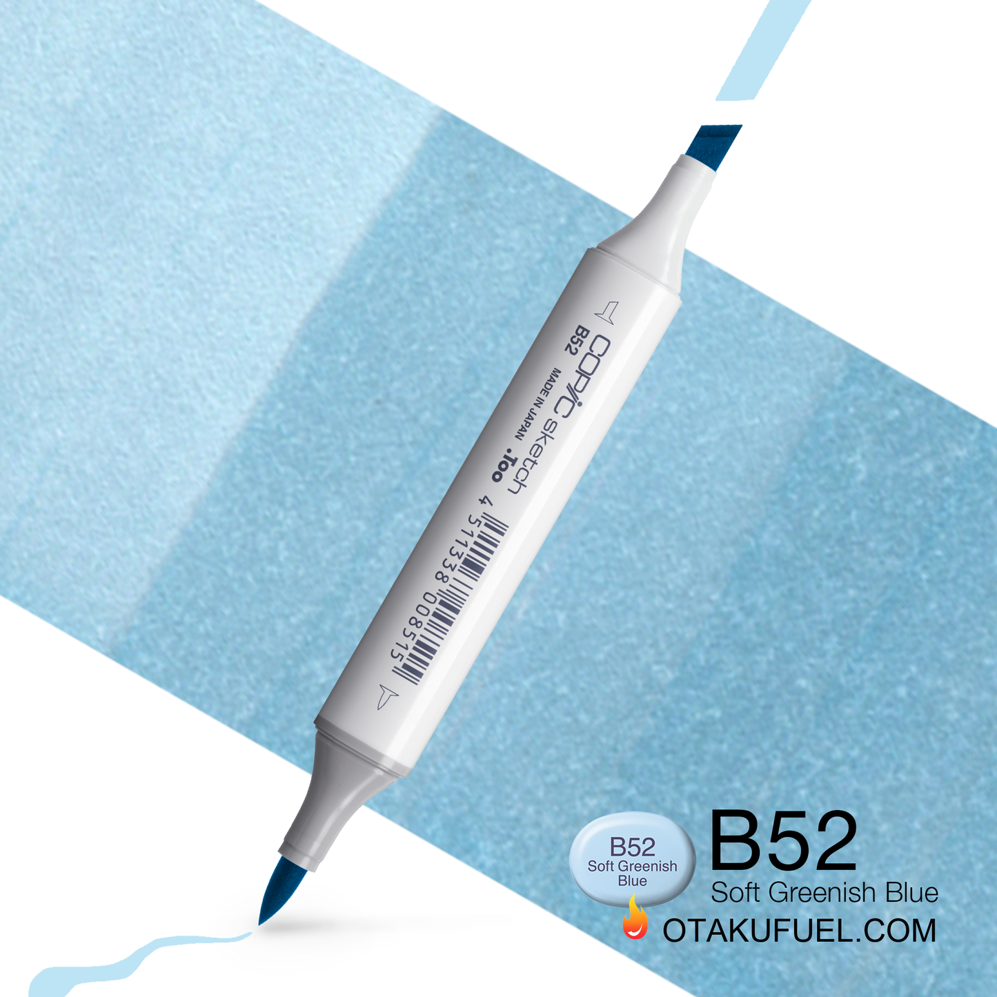 Copic Sketch B52 Soft Greenish Blue Marker <inline style="float: right; margin-right: 10px; background-color: rgb(172, 203, 221);">&nbsp;&nbsp;&nbsp;&nbsp;&nbsp;&nbsp; </inline>