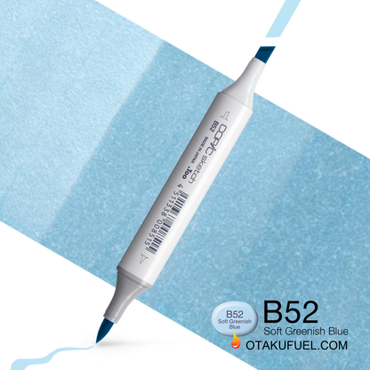 Copic Sketch B52 Soft Greenish Blue Marker <inline style="float: right; margin-right: 10px; background-color: rgb(172, 203, 221);">&nbsp;&nbsp;&nbsp;&nbsp;&nbsp;&nbsp; </inline>