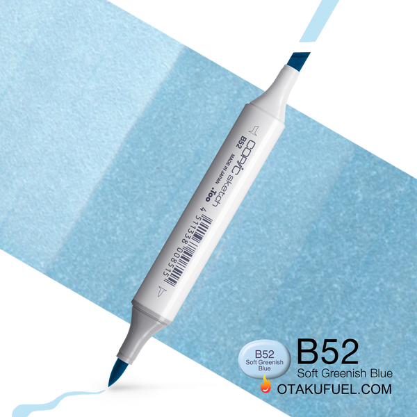 Copic Sketch B52 Soft Greenish Blue Marker <inline style="float: right; margin-right: 10px; background-color: rgb(172, 203, 221);">&nbsp;&nbsp;&nbsp;&nbsp;&nbsp;&nbsp; </inline>