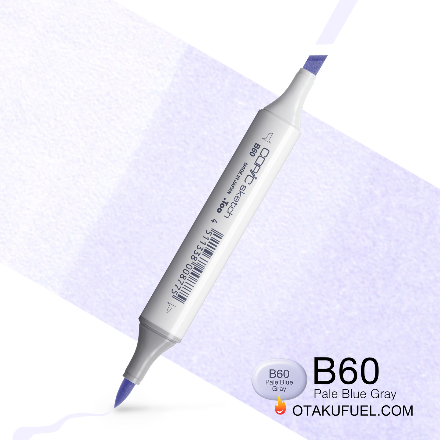 Copic Sketch B60 Pale Blue Gray Marker <inline style="float: right; margin-right: 10px; background-color: rgb(226, 239, 245);">&nbsp;&nbsp;&nbsp;&nbsp;&nbsp;&nbsp; </inline>