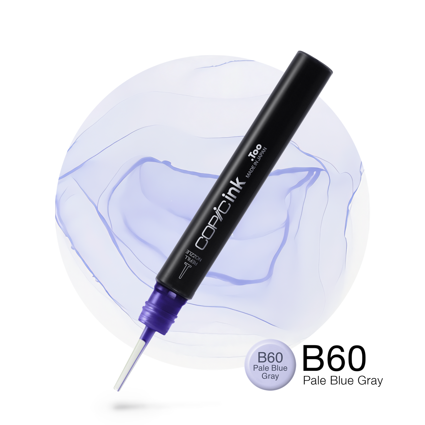Copic Ink Refill B60 Pale Blue Gray <inline style="float: right; margin-right: 10px; background-color: rgb(226, 239, 245);">&nbsp;&nbsp;&nbsp;&nbsp;&nbsp;&nbsp; </inline>