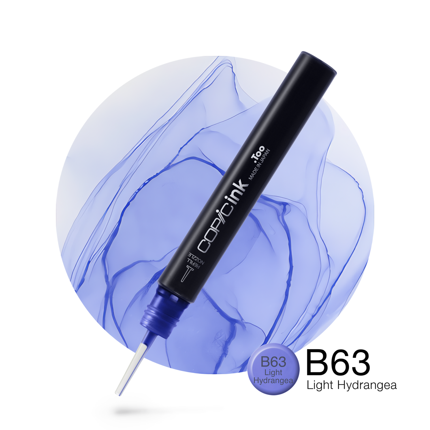 Copic Ink Refill B63 Light Hydrangea <inline style="float: right; margin-right: 10px; background-color: rgb(167, 187, 224);">&nbsp;&nbsp;&nbsp;&nbsp;&nbsp;&nbsp; </inline>