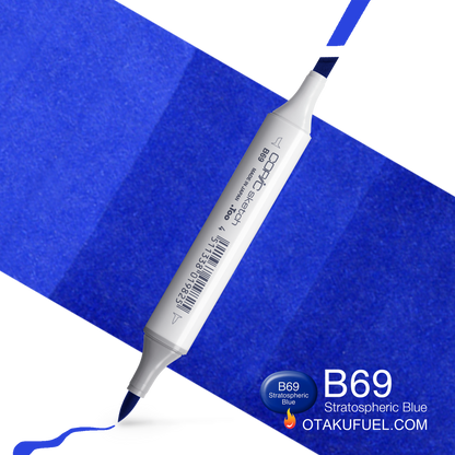 Copic Sketch B69 Stratospheric Blue Marker <inline style="float: right; margin-right: 10px; background-color: rgb(32, 102, 174);">&nbsp;&nbsp;&nbsp;&nbsp;&nbsp;&nbsp; </inline>