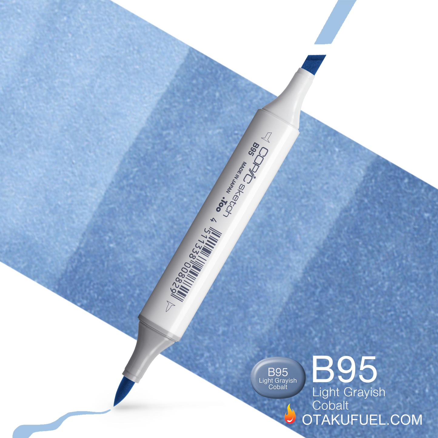 Copic Sketch B95 Light Grayish Cobalt Marker <inline style="float: right; margin-right: 10px; background-color: rgb(115, 165, 198);">&nbsp;&nbsp;&nbsp;&nbsp;&nbsp;&nbsp; </inline>