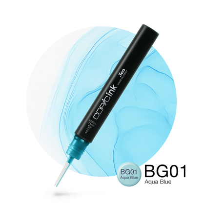 Copic Ink Refill BG01 Aqua Blue <inline style="float: right; margin-right: 10px; background-color: rgb(200, 228, 249);">&nbsp;&nbsp;&nbsp;&nbsp;&nbsp;&nbsp; </inline>