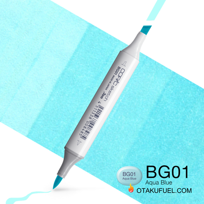 Copic Sketch BG01 Aqua Blue Marker <inline style="float: right; margin-right: 10px; background-color: rgb(200, 228, 249);">&nbsp;&nbsp;&nbsp;&nbsp;&nbsp;&nbsp; </inline>