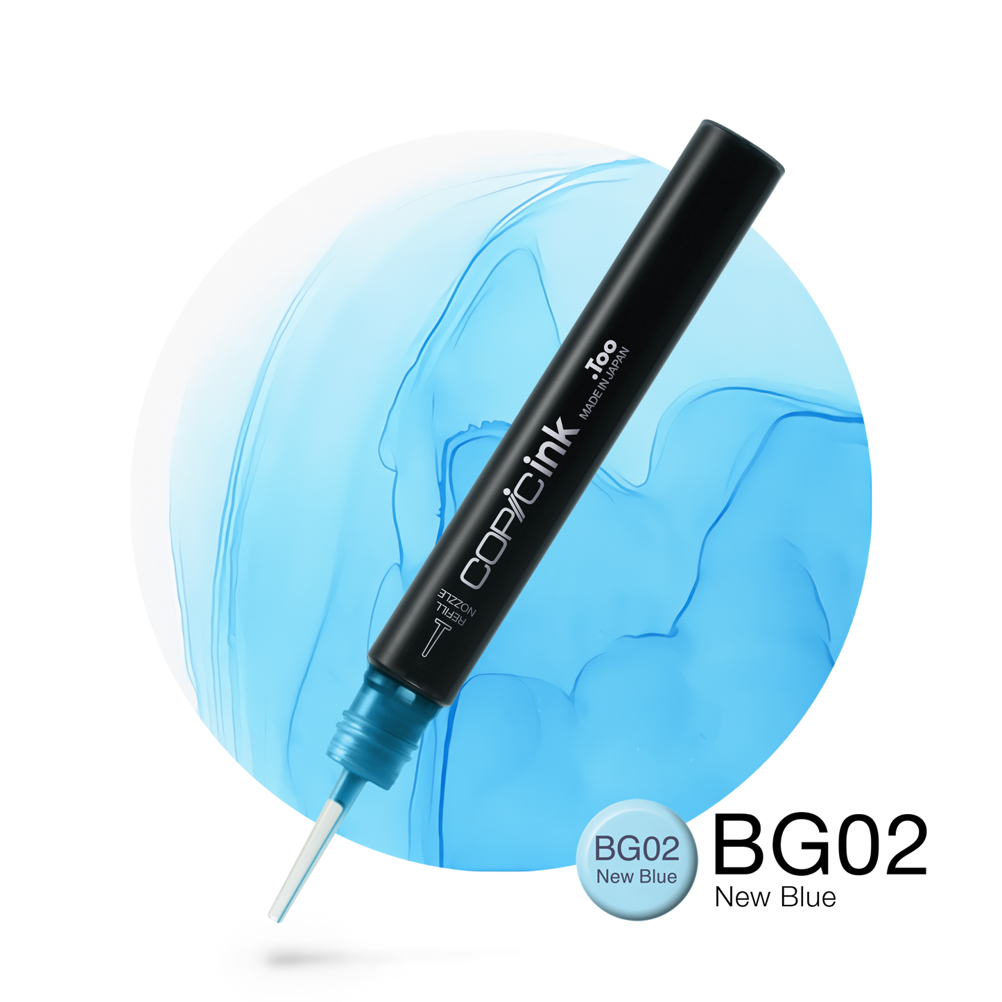 Copic Ink Refill BG02 New Blue <inline style="float: right; margin-right: 10px; background-color: rgb(198, 231, 236);">&nbsp;&nbsp;&nbsp;&nbsp;&nbsp;&nbsp; </inline>