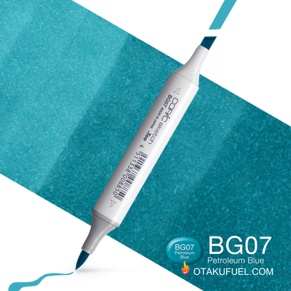 Copic Sketch BG07 Petroleum Blue Marker <inline style="float: right; margin-right: 10px; background-color: rgb(23, 182, 204);">&nbsp;&nbsp;&nbsp;&nbsp;&nbsp;&nbsp; </inline>