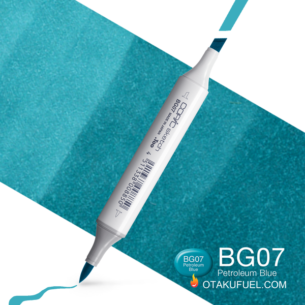 Copic Sketch BG07 Petroleum Blue Marker <inline style="float: right; margin-right: 10px; background-color: rgb(23, 182, 204);">&nbsp;&nbsp;&nbsp;&nbsp;&nbsp;&nbsp; </inline>
