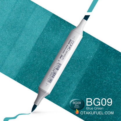 Copic Sketch BG09 Blue Green Marker <inline style="float: right; margin-right: 10px; background-color: rgb(20, 174, 198);">&nbsp;&nbsp;&nbsp;&nbsp;&nbsp;&nbsp; </inline>