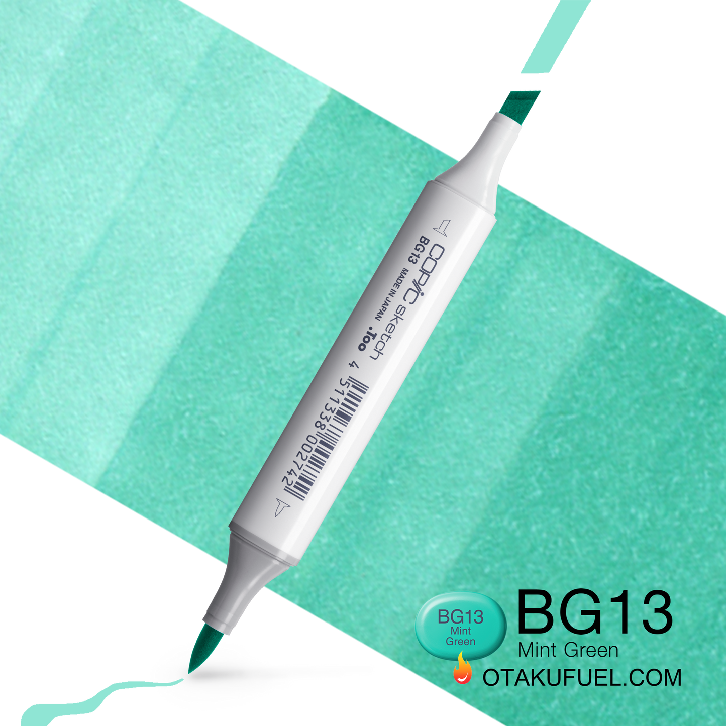 Copic Sketch BG13 Mint Green Marker <inline style="float: right; margin-right: 10px; background-color: rgb(196, 230, 232);">&nbsp;&nbsp;&nbsp;&nbsp;&nbsp;&nbsp; </inline>