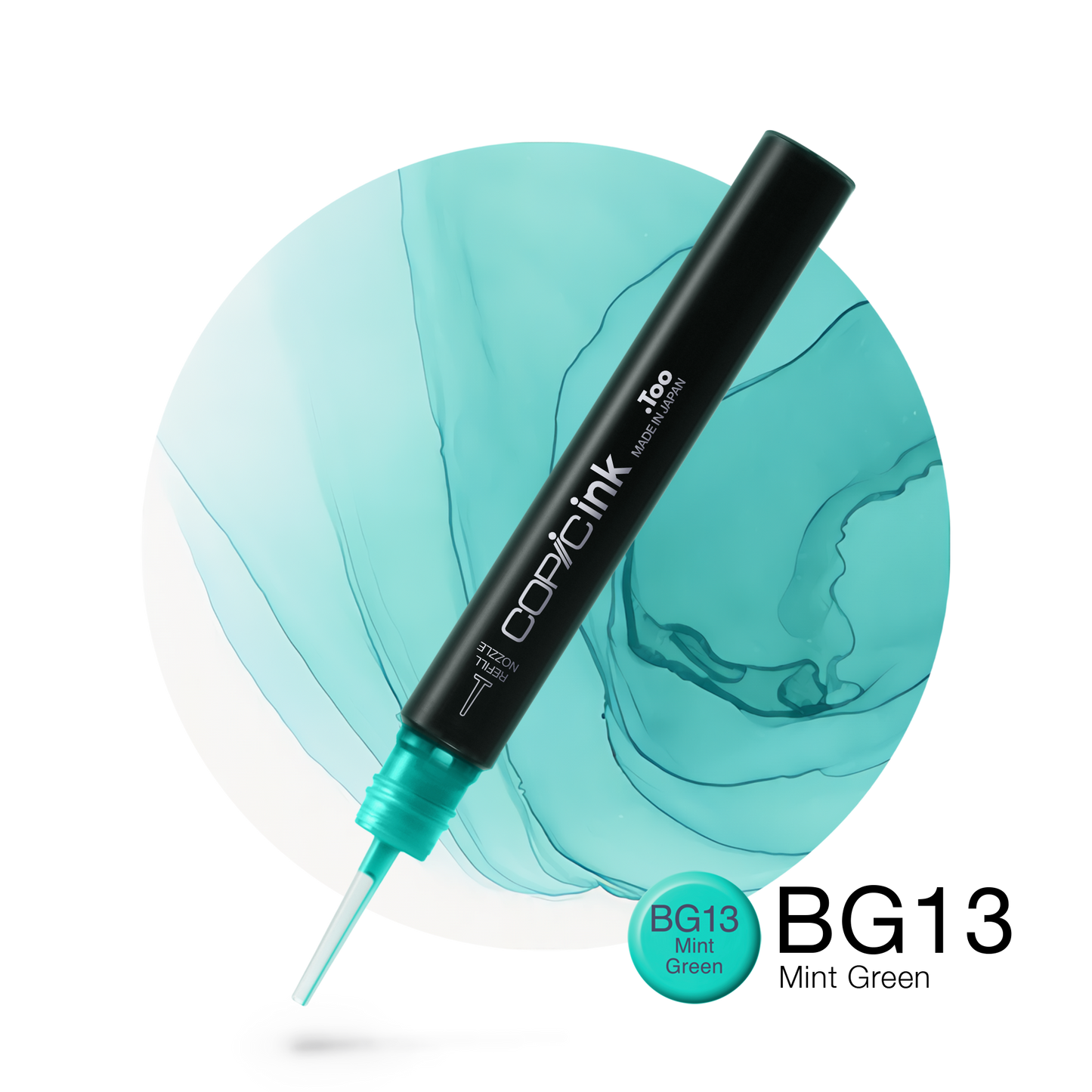 Copic Ink Refill BG13 Mint Green <inline style="float: right; margin-right: 10px; background-color: rgb(196, 230, 232);">&nbsp;&nbsp;&nbsp;&nbsp;&nbsp;&nbsp; </inline>