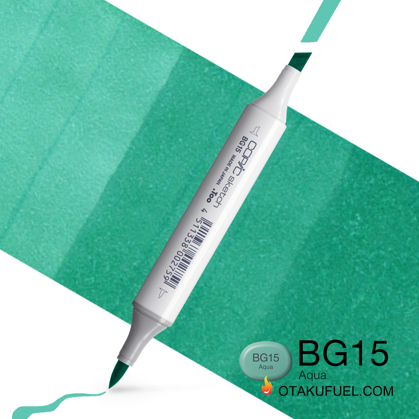 Copic Sketch BG15 Aqua Marker <inline style="float: right; margin-right: 10px; background-color: rgb(161, 216, 210);">&nbsp;&nbsp;&nbsp;&nbsp;&nbsp;&nbsp; </inline>