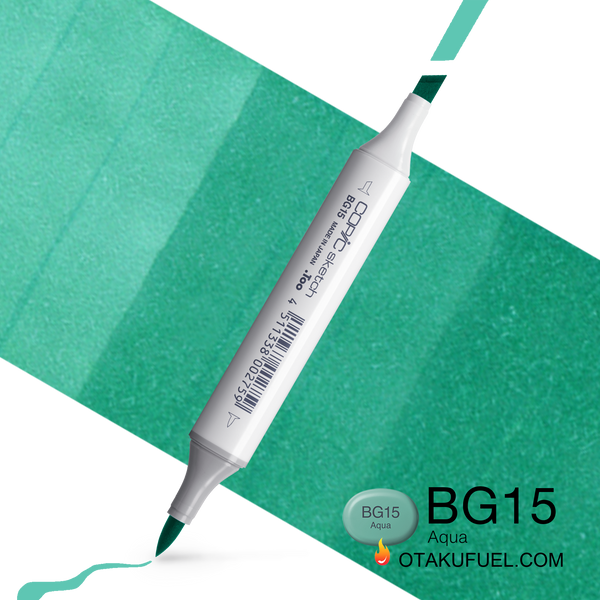 Copic Sketch BG15 Aqua Marker <inline style="float: right; margin-right: 10px; background-color: rgb(161, 216, 210);">&nbsp;&nbsp;&nbsp;&nbsp;&nbsp;&nbsp; </inline>