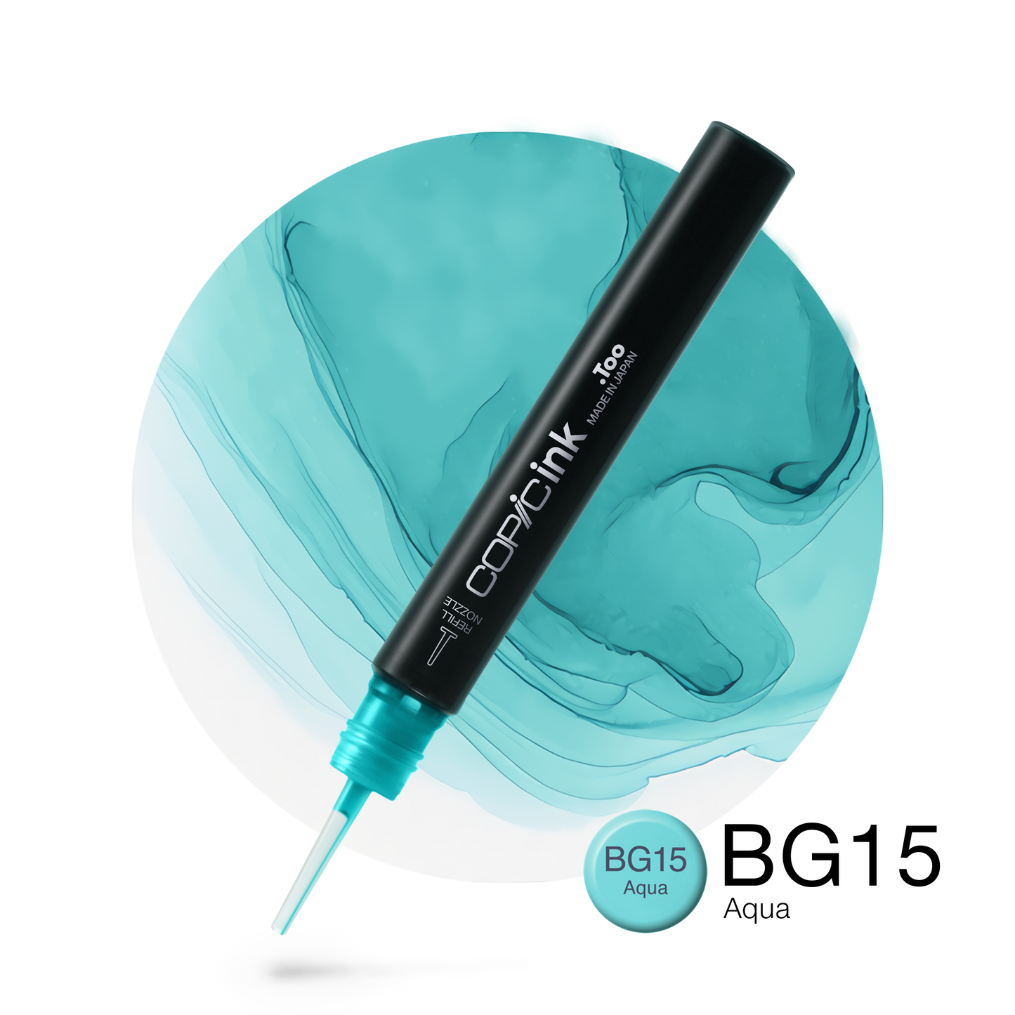 Copic Ink Refill BG15 Aqua <inline style="float: right; margin-right: 10px; background-color: rgb(161, 216, 210);">&nbsp;&nbsp;&nbsp;&nbsp;&nbsp;&nbsp; </inline>