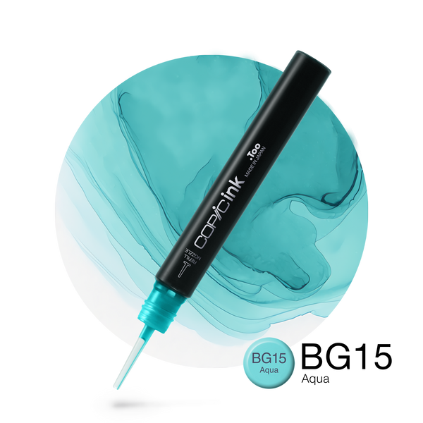Copic Ink Refill BG15 Aqua <inline style="float: right; margin-right: 10px; background-color: rgb(161, 216, 210);">&nbsp;&nbsp;&nbsp;&nbsp;&nbsp;&nbsp; </inline>