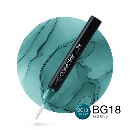 Copic Ink Refill BG18 Teal Blue <inline style="float: right; margin-right: 10px; background-color: rgb(59, 190, 176);">&nbsp;&nbsp;&nbsp;&nbsp;&nbsp;&nbsp; </inline>