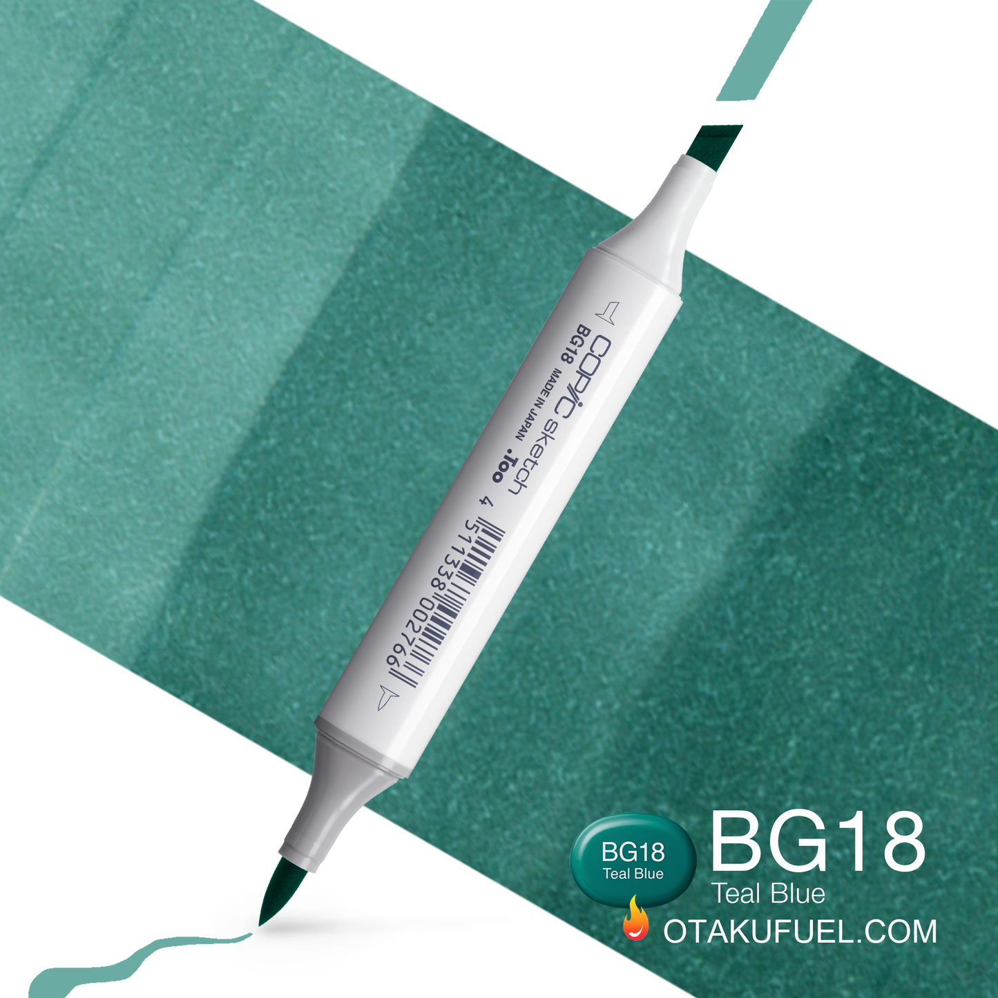 Copic Sketch BG18 Teal Blue Marker <inline style="float: right; margin-right: 10px; background-color: rgb(59, 190, 176);">&nbsp;&nbsp;&nbsp;&nbsp;&nbsp;&nbsp; </inline>