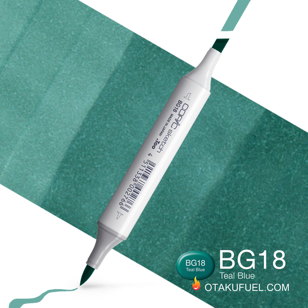 Copic Sketch BG18 Teal Blue Marker <inline style="float: right; margin-right: 10px; background-color: rgb(59, 190, 176);">&nbsp;&nbsp;&nbsp;&nbsp;&nbsp;&nbsp; </inline>