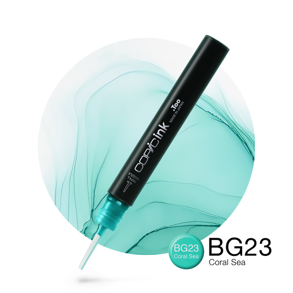 Copic Ink Refill BG23 Coral Sea <inline style="float: right; margin-right: 10px; background-color: rgb(190, 227, 220);">&nbsp;&nbsp;&nbsp;&nbsp;&nbsp;&nbsp; </inline>
