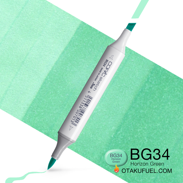 Copic Sketch BG34 Horizon Green Marker <inline style="float: right; margin-right: 10px; background-color: rgb(162, 218, 215);">&nbsp;&nbsp;&nbsp;&nbsp;&nbsp;&nbsp; </inline>