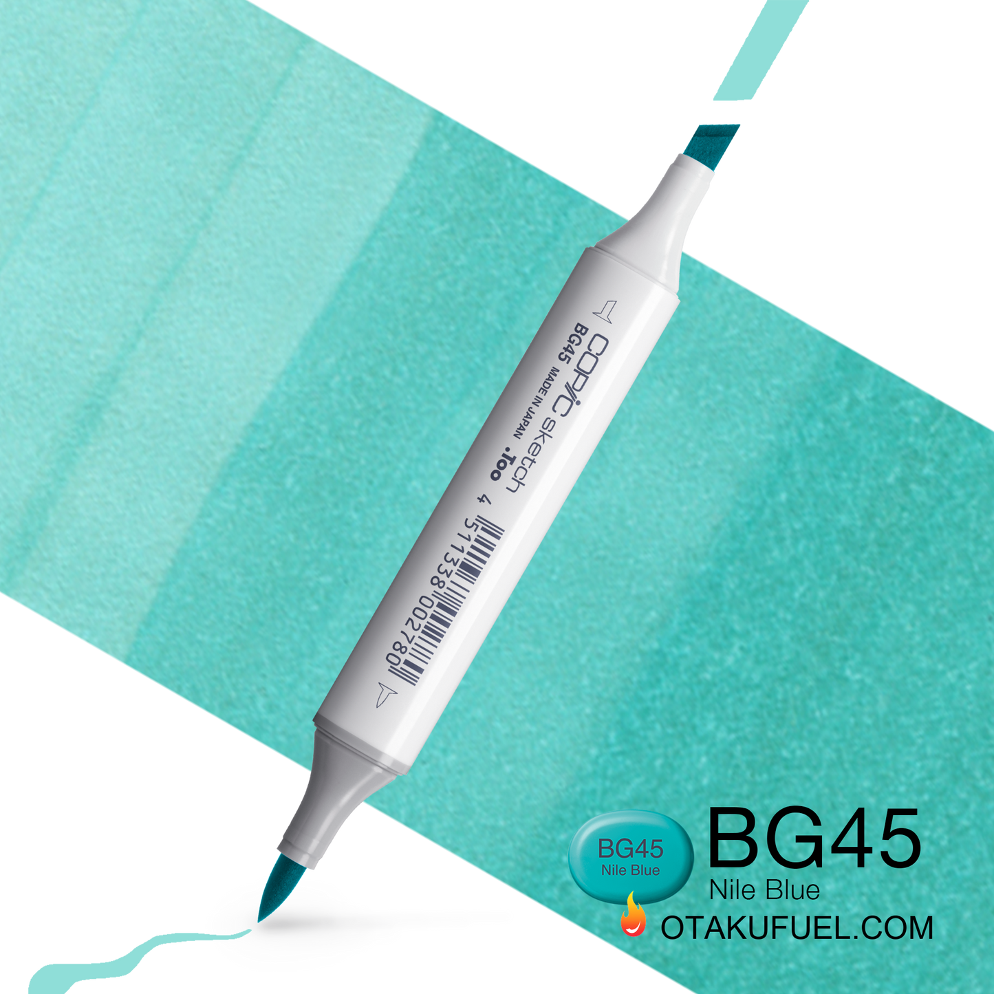 Copic Sketch BG45 Nile Blue Marker <inline style="float: right; margin-right: 10px; background-color: rgb(175, 223, 223);">&nbsp;&nbsp;&nbsp;&nbsp;&nbsp;&nbsp; </inline>
