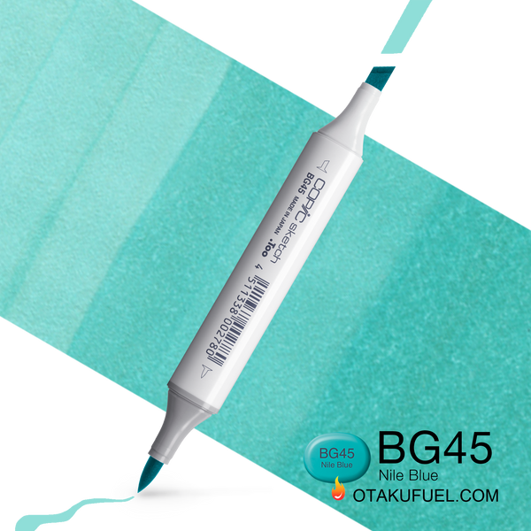 Copic Sketch BG45 Nile Blue Marker <inline style="float: right; margin-right: 10px; background-color: rgb(175, 223, 223);">&nbsp;&nbsp;&nbsp;&nbsp;&nbsp;&nbsp; </inline>