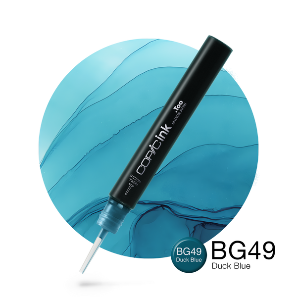 Copic Ink Refill BG49 Duck Blue <inline style="float: right; margin-right: 10px; background-color: rgb(17, 182, 184);">&nbsp;&nbsp;&nbsp;&nbsp;&nbsp;&nbsp; </inline>