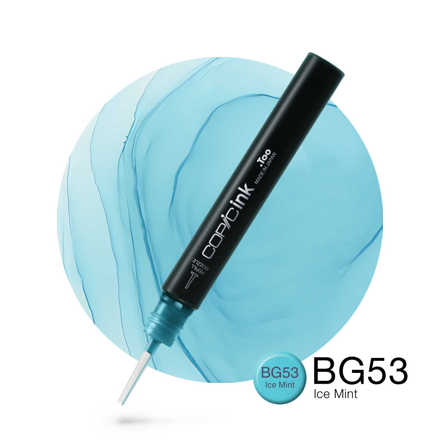 Copic Ink Refill BG53 Ice Mint <inline style="float: right; margin-right: 10px; background-color: rgb(156, 195, 198);">&nbsp;&nbsp;&nbsp;&nbsp;&nbsp;&nbsp; </inline>
